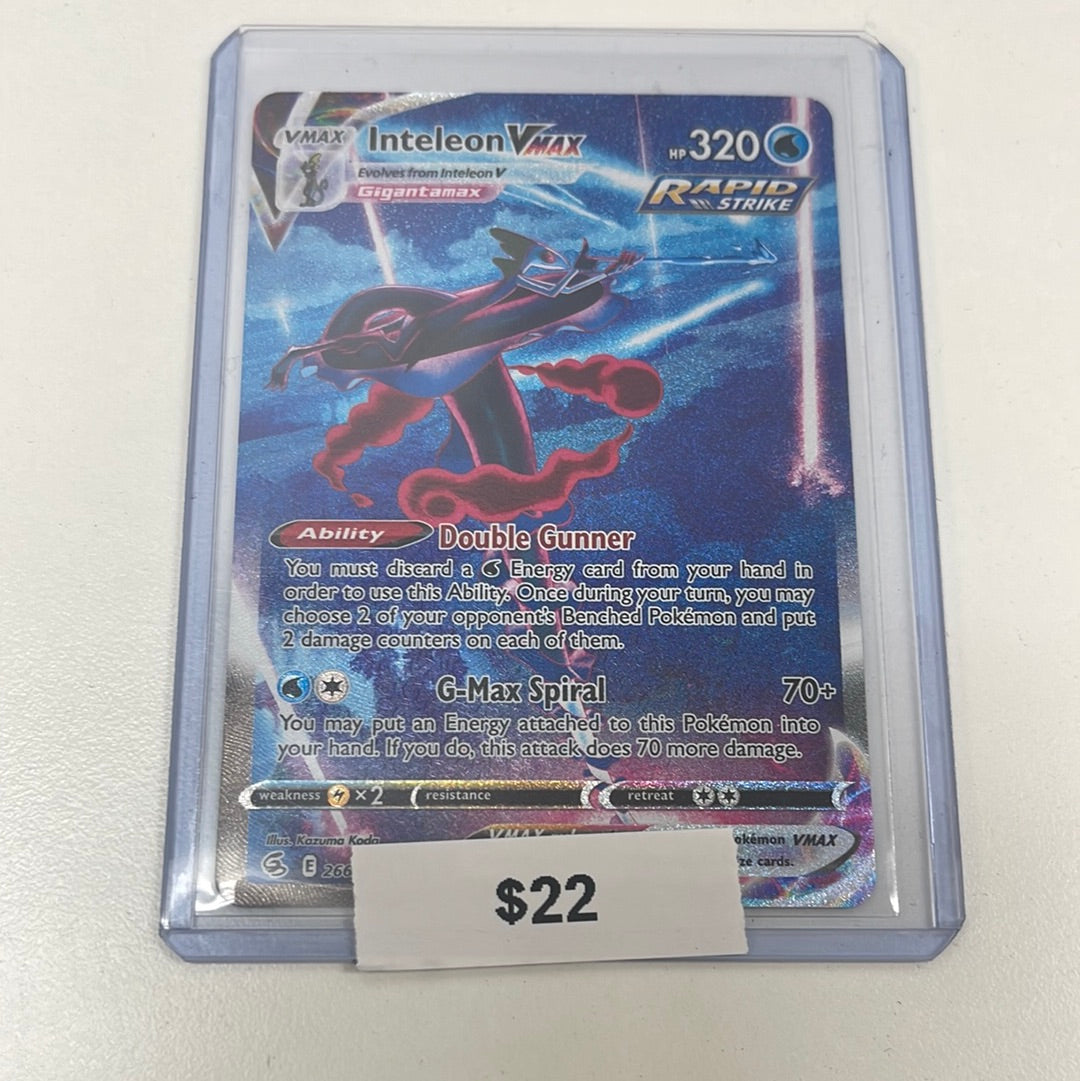 Pokémon Inteleon VMAX Fusion Strike Alt Art 266/264