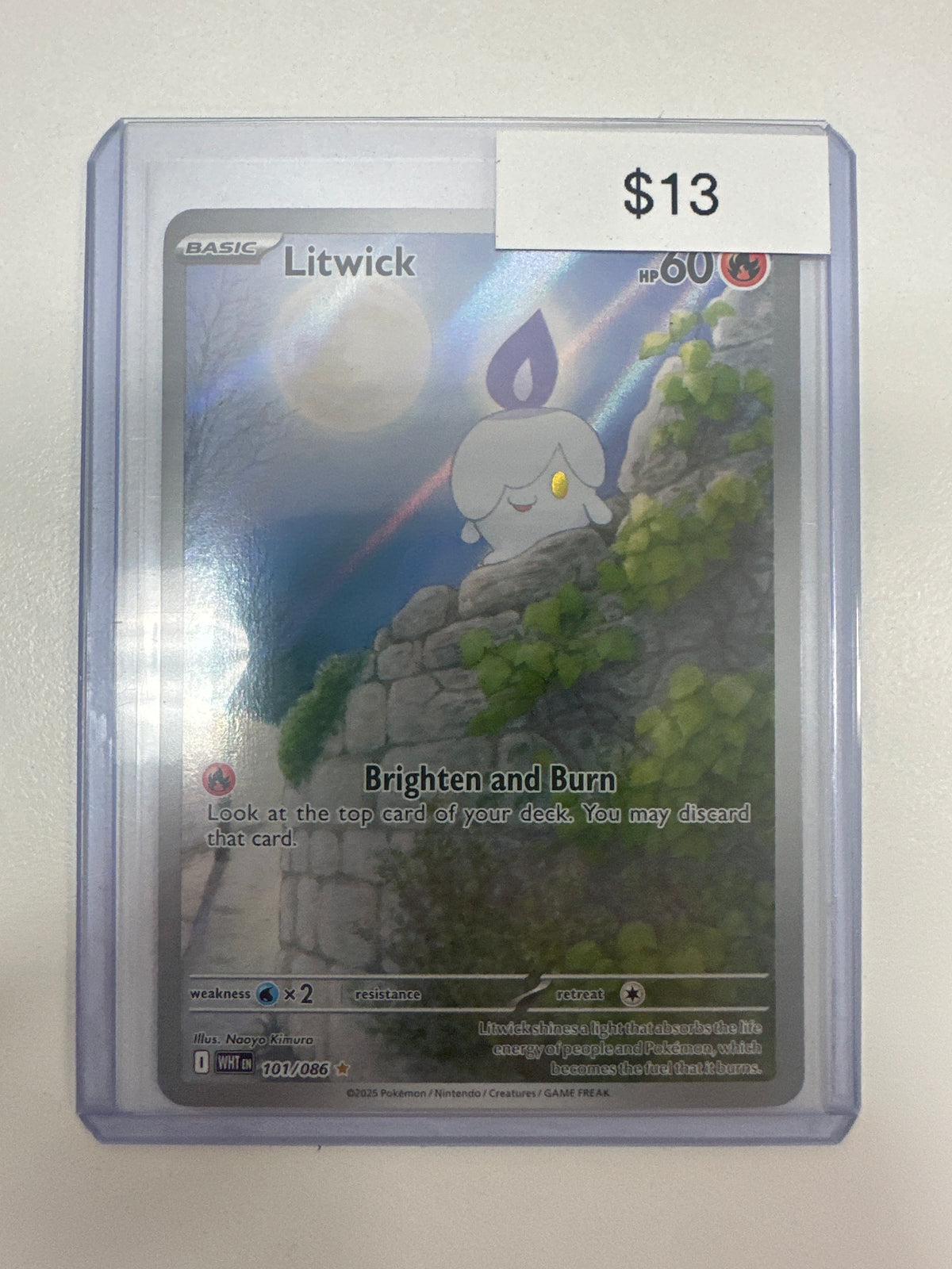 Pokemon White Flare Litwick 101/086