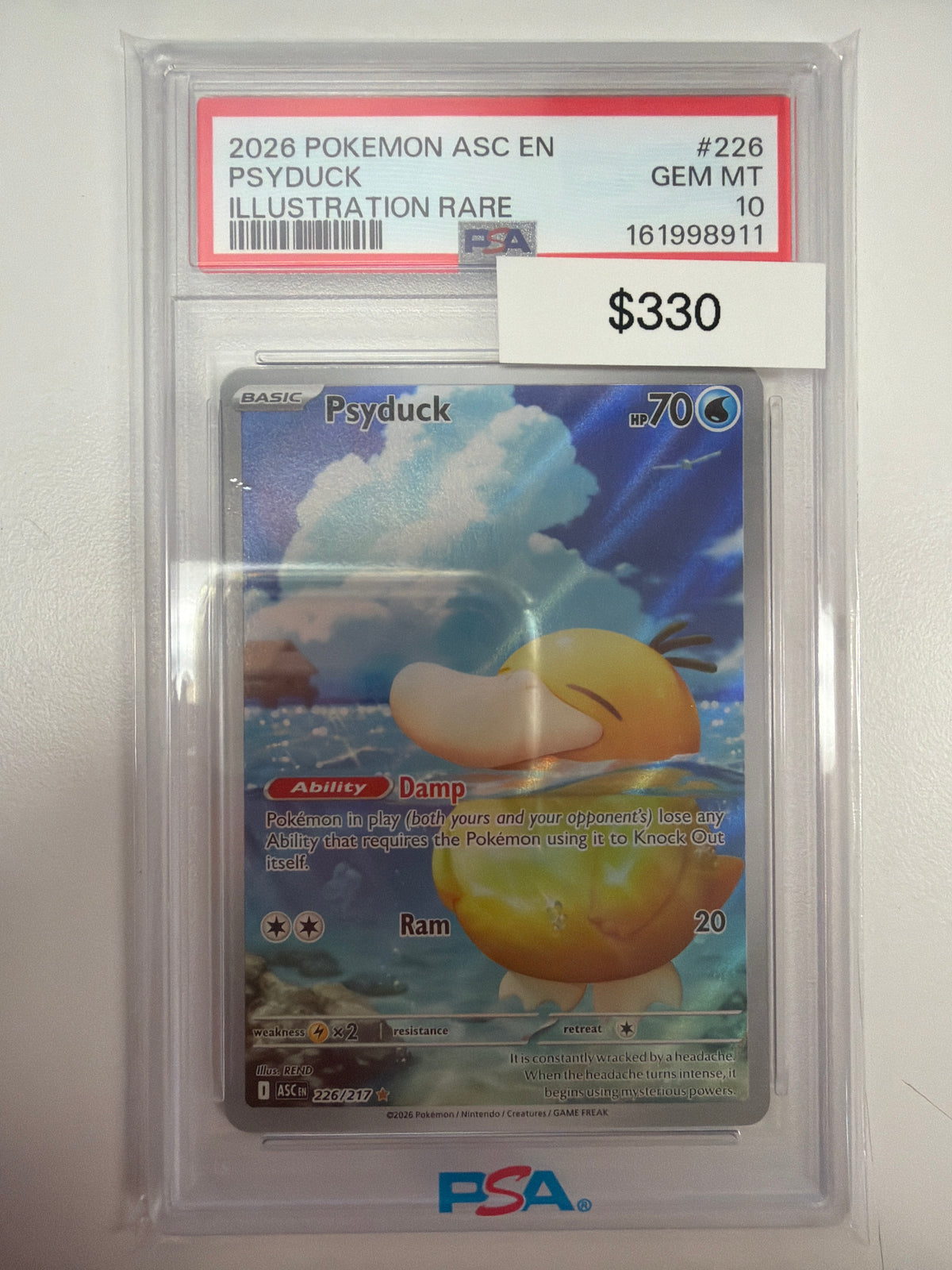 Pokemon Psyduck 226/217 PSA 10