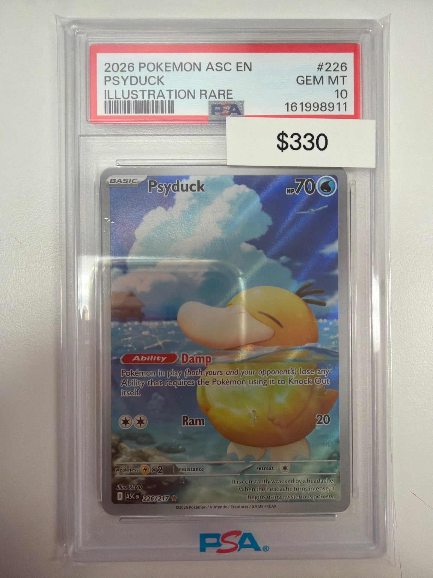 Pokemon Psyduck 226/217 PSA 10