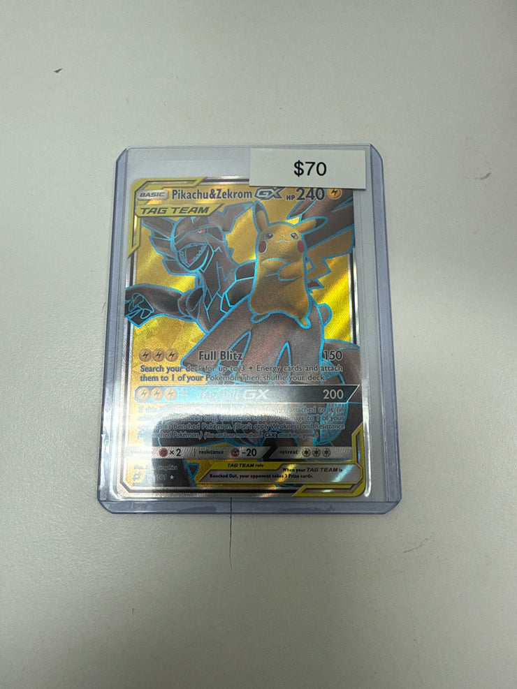Pokemon Pikachu & Zekrom GX 