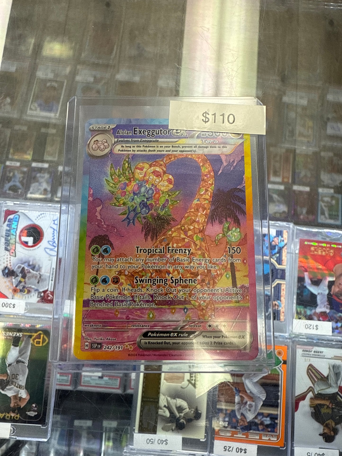 Pokemon Surging Sparks Alolan Exeggutor Ex SIR #242/191