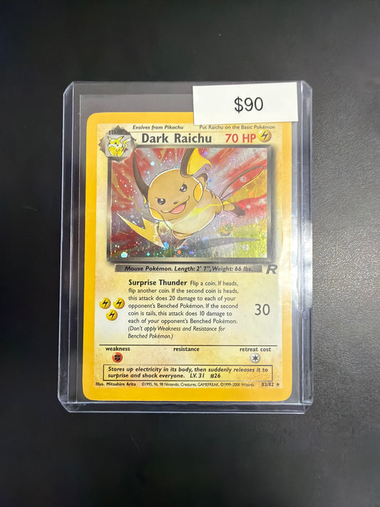 Pokemon Dark Raichu Rocket 83/82 NM