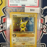 Pokemon Neo Genesis Pichu Holo 12/111 PSA 7