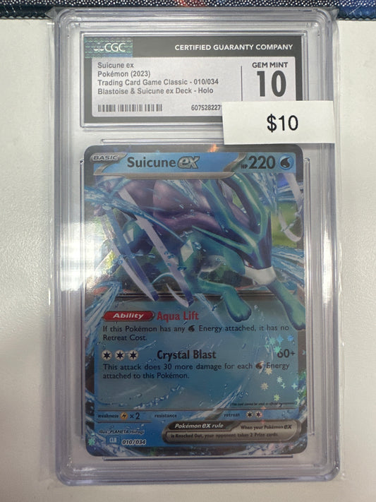 Pokemon Suicune ex 010/034 CGC 10