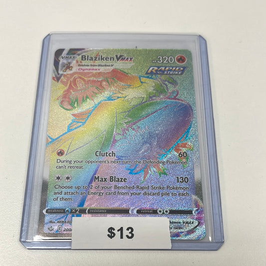 Pokémon Blaziken VMAX Chilling Reign Secret 200/198