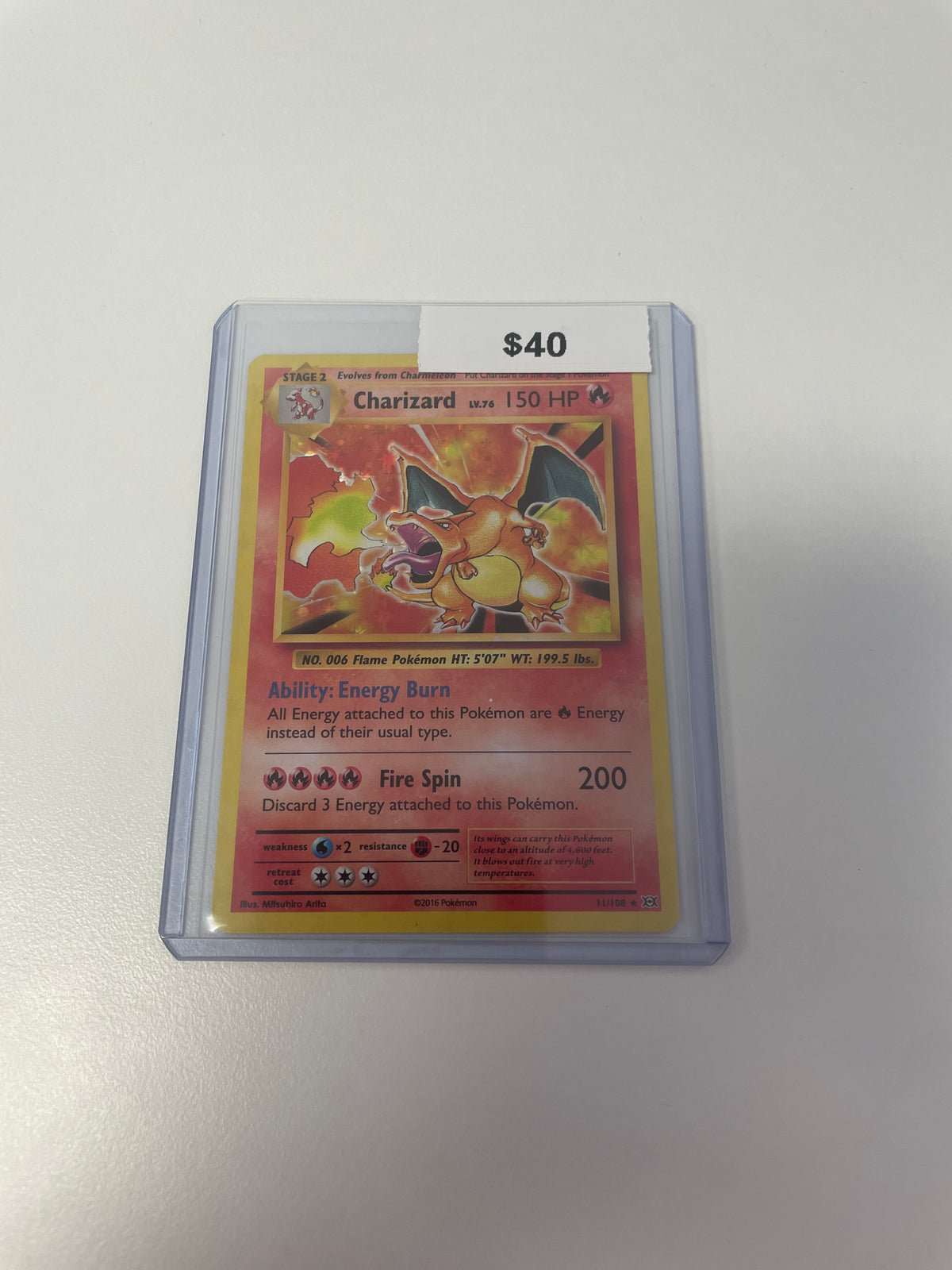 Pokémon XY Evolutions Charizard Holo 11/108