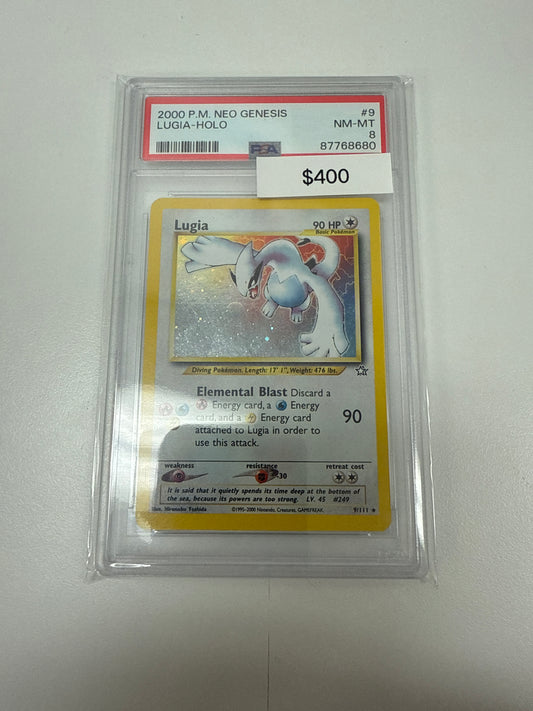 Pokemon Neo Genesis Lugia Holo #9/111 PSA 8