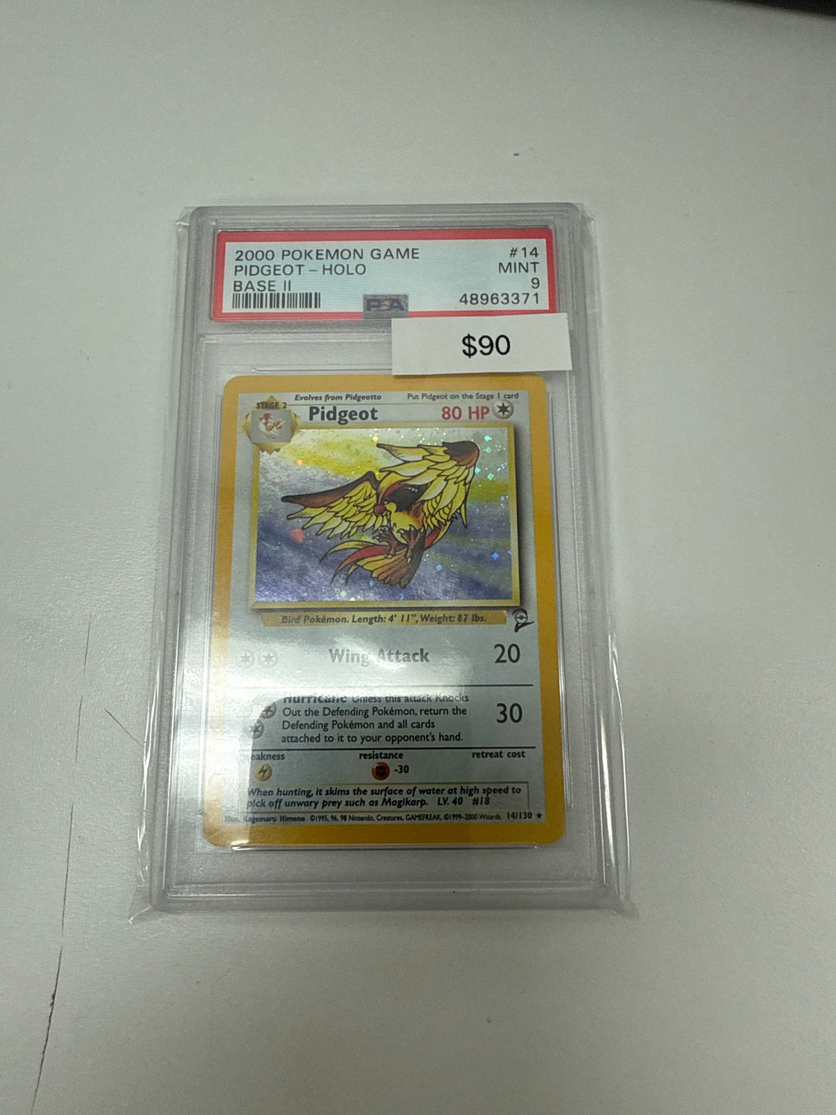 Base Set 2 Pidgeot Holo #14/130 PSA 9