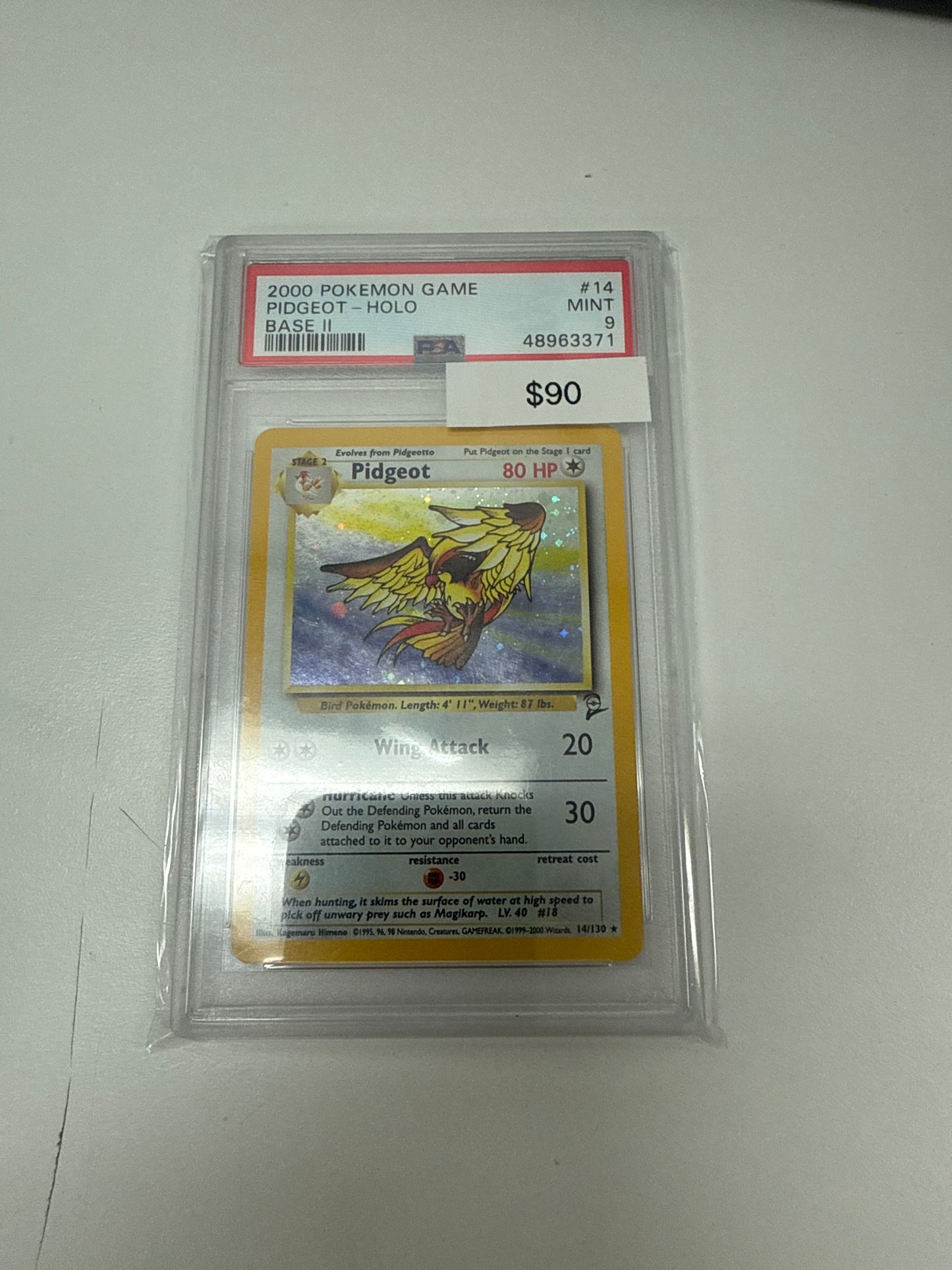 Base Set 2 Pidgeot Holo #14/130 PSA 9
