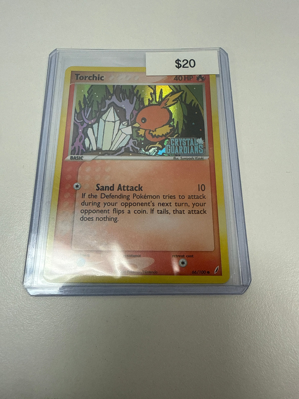 Pokemon Torchic Crystal Guardians Stamp #66/100