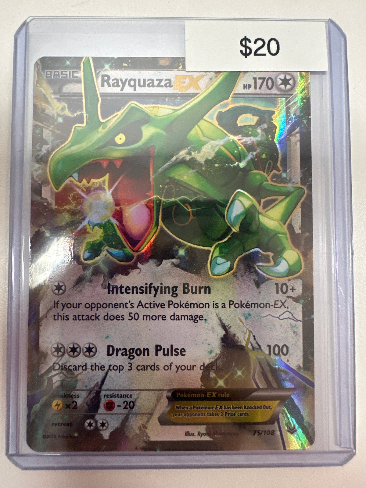 Pokemon Rayquaza EX 75/108