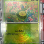 Pokemon Prismatic Evolutions Master Ball Holo Budew 004/131