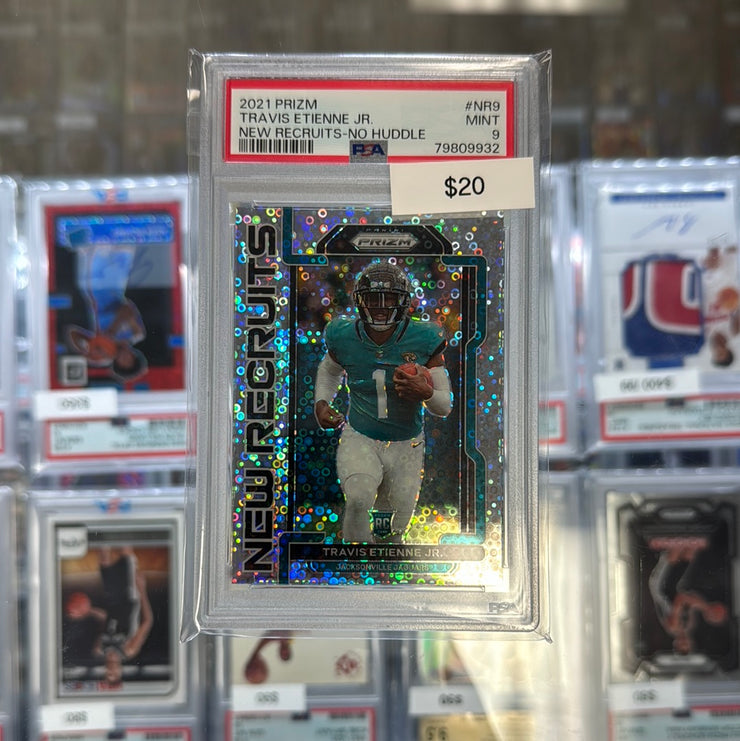 2021 Prizm Travis Ettienne New Recruits Disco 