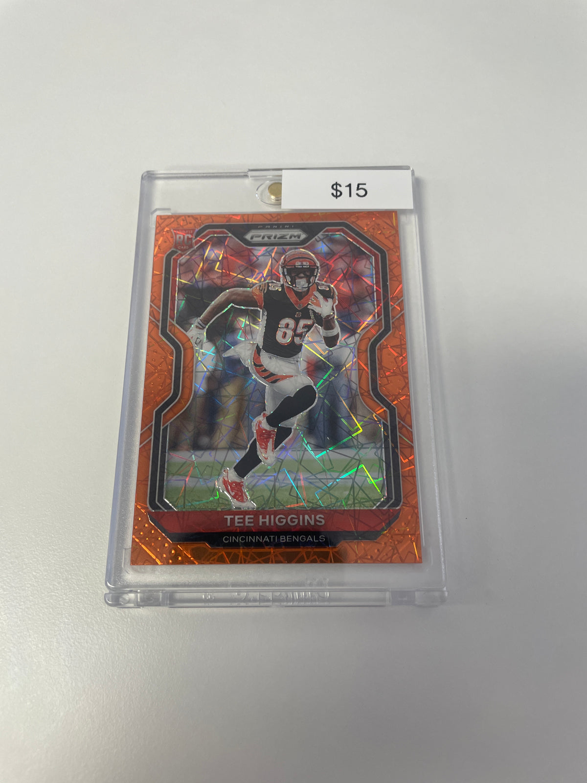 Prizm Tee Higgins Orange Lazer Rookie #308