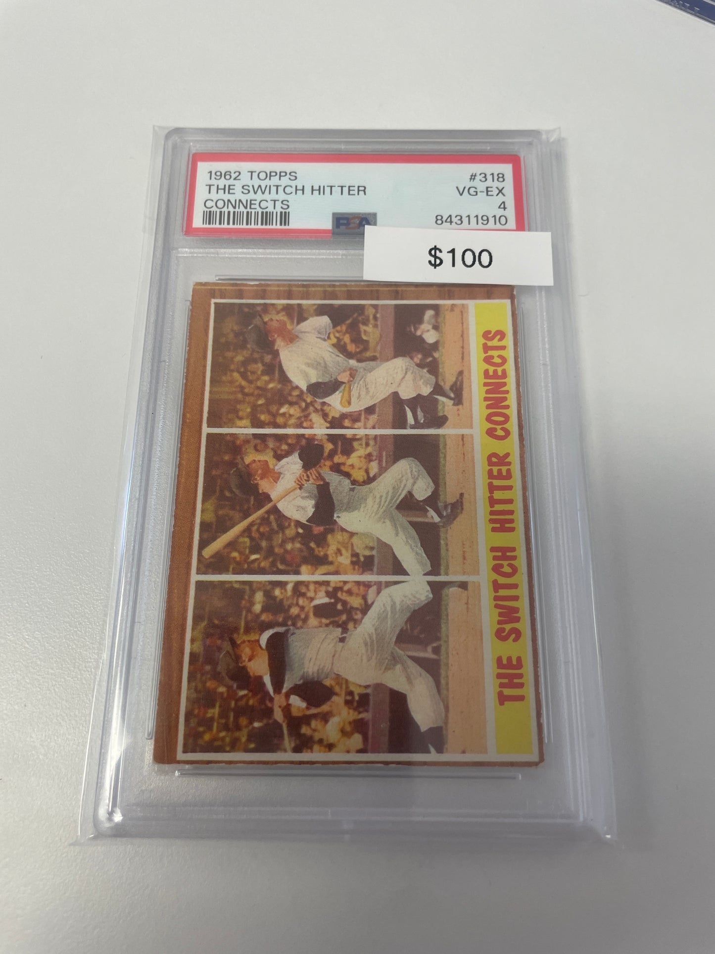 1962 Topps Mickey Mantle #318 PSA 4