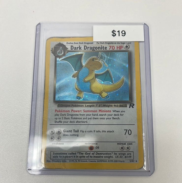 Pokémon Dark Dragonite Team Rocket Holo First Edition 5/82