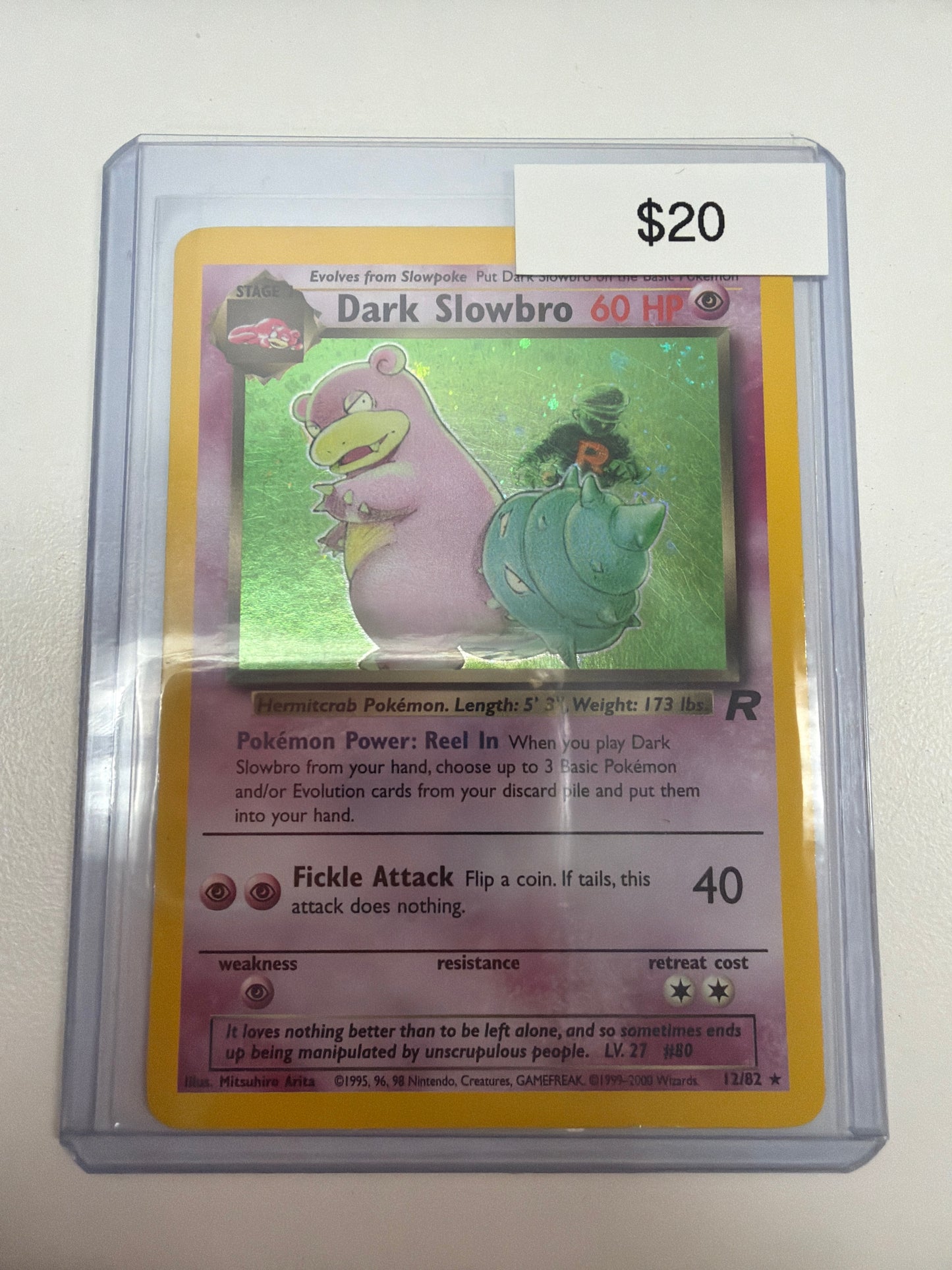 Pokemon Dark Slowbro 12/82