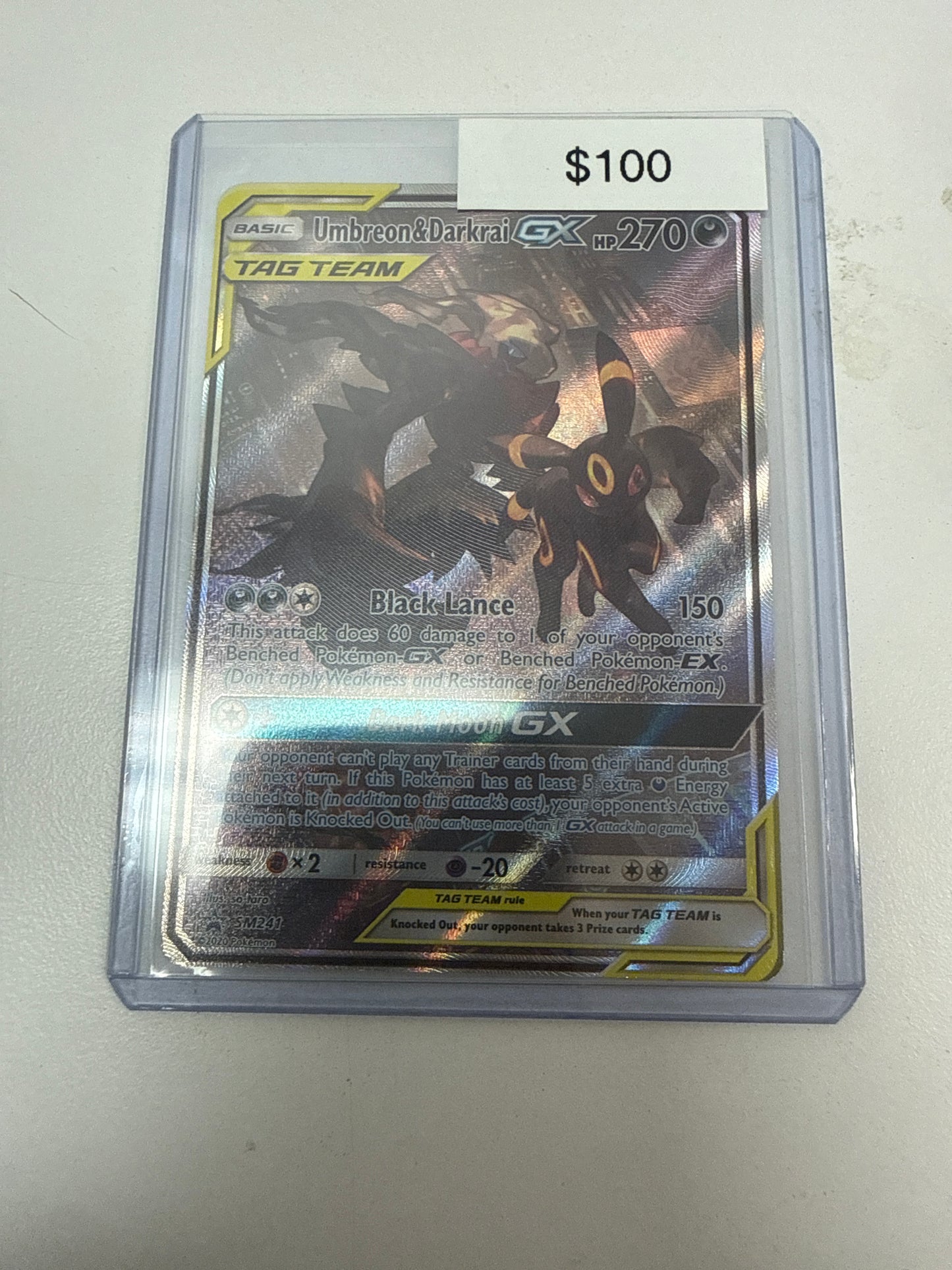 Pokemon Umbreon & Darkrai Gx LP Condition #sm241