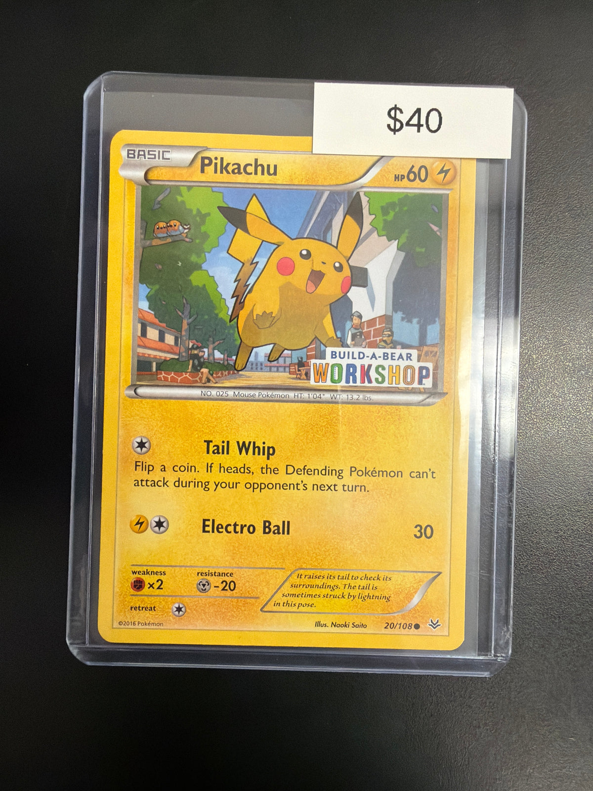 Pokemon Pikachu Build A Bear #20/108