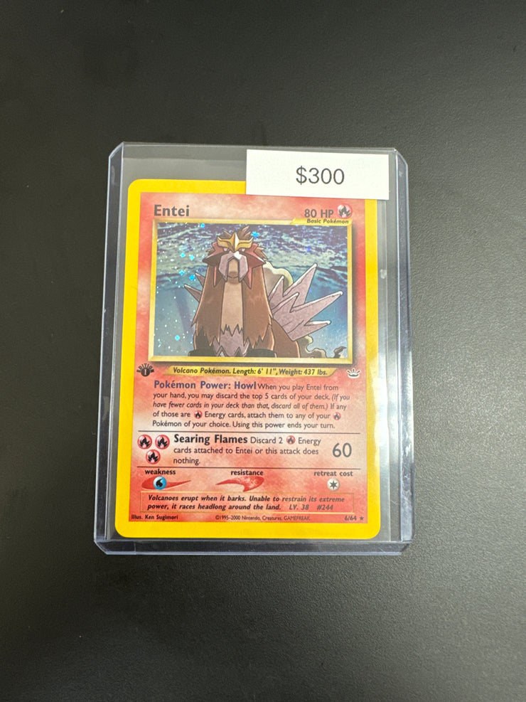 Pokémon Neo Entei Holo 1st Ed. 6/64