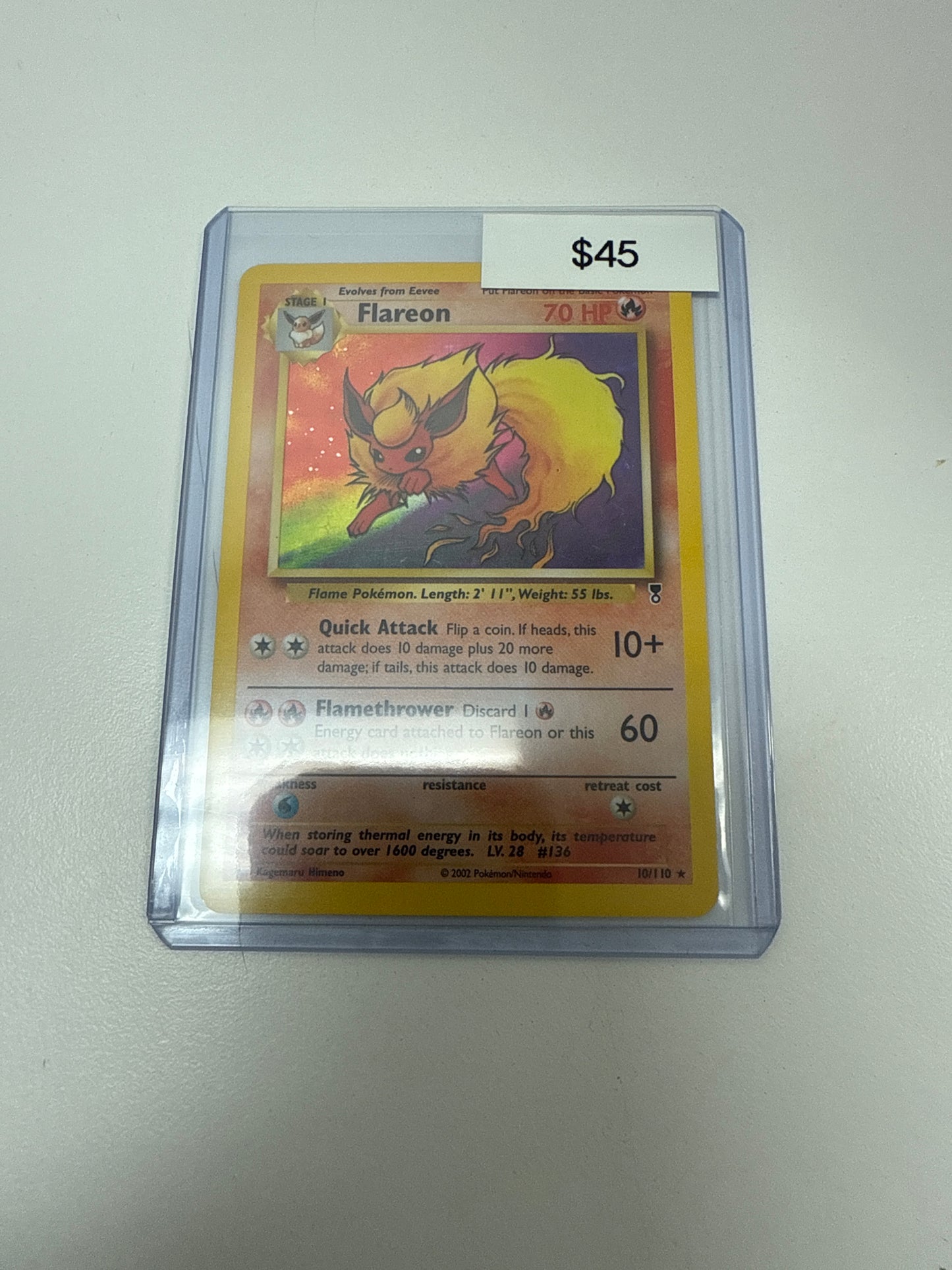 Pokemon Flareon Holo #10/110