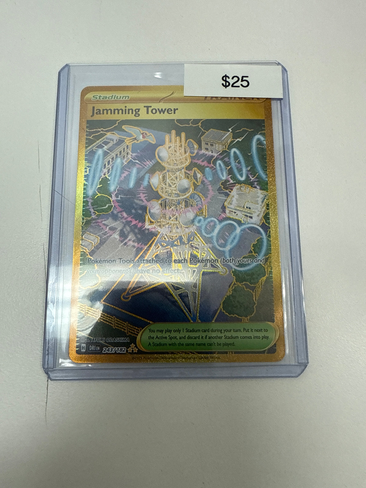 jamming tower pokemon card Pokemon Destined Rivals Jamming Tower #243/182