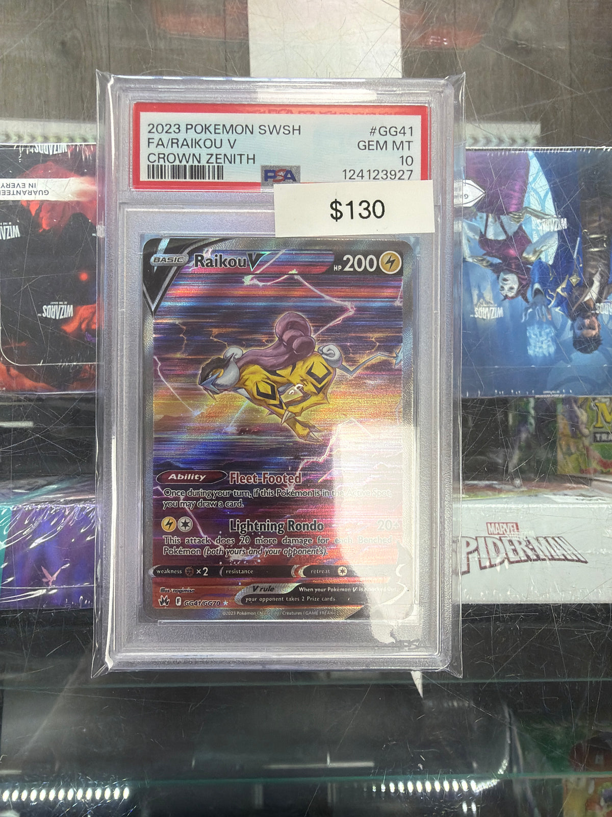 Pokemon Raikou V GG41 PAA 10