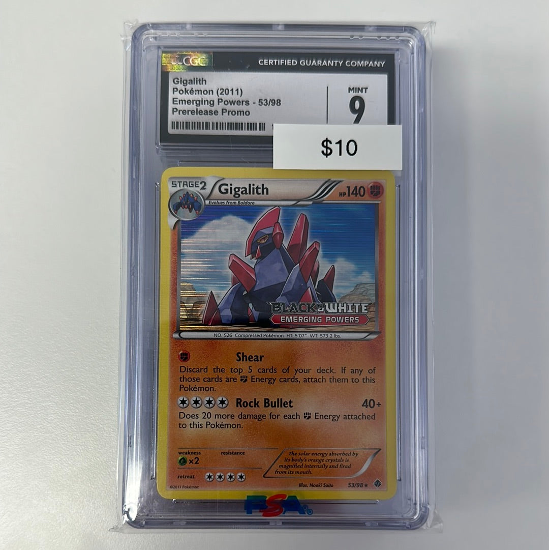 Pokémon 2011 Emerging Powers Gigalith CGC 9