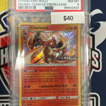 Pokemon Team Up Prerelease Promo Charizard SM158 PSA 8