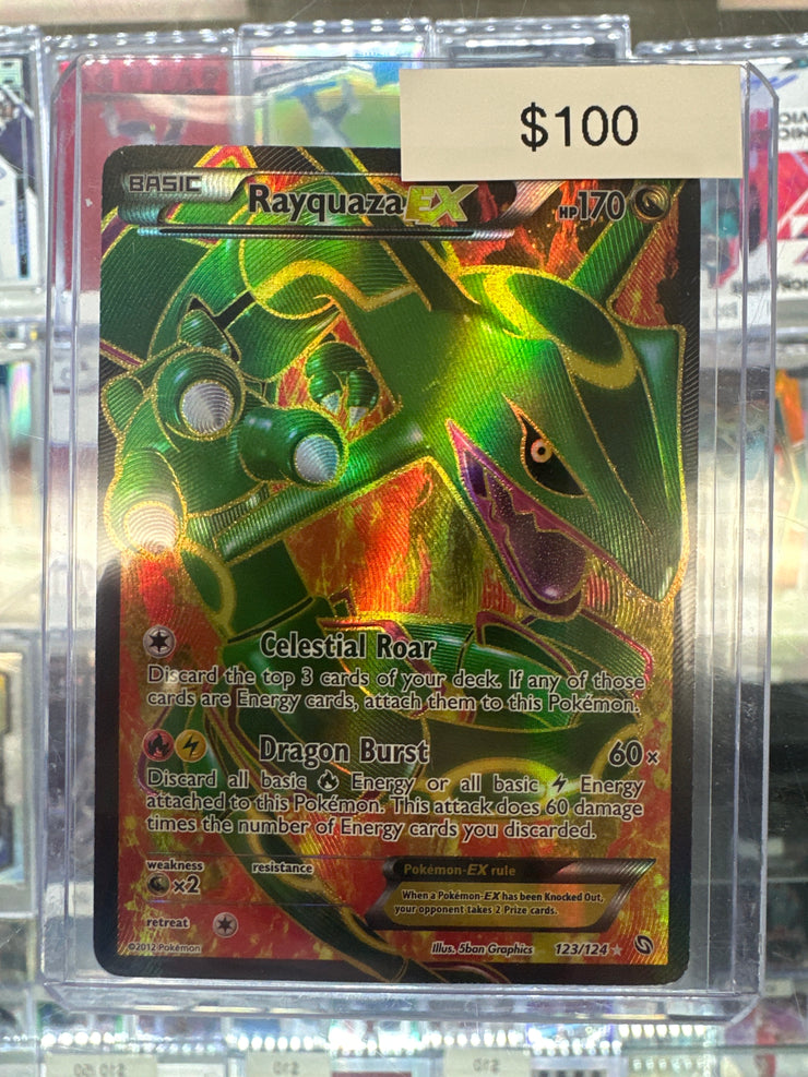 Pokemon Dragons Exalted Rayquaza EX Full Art 123/124