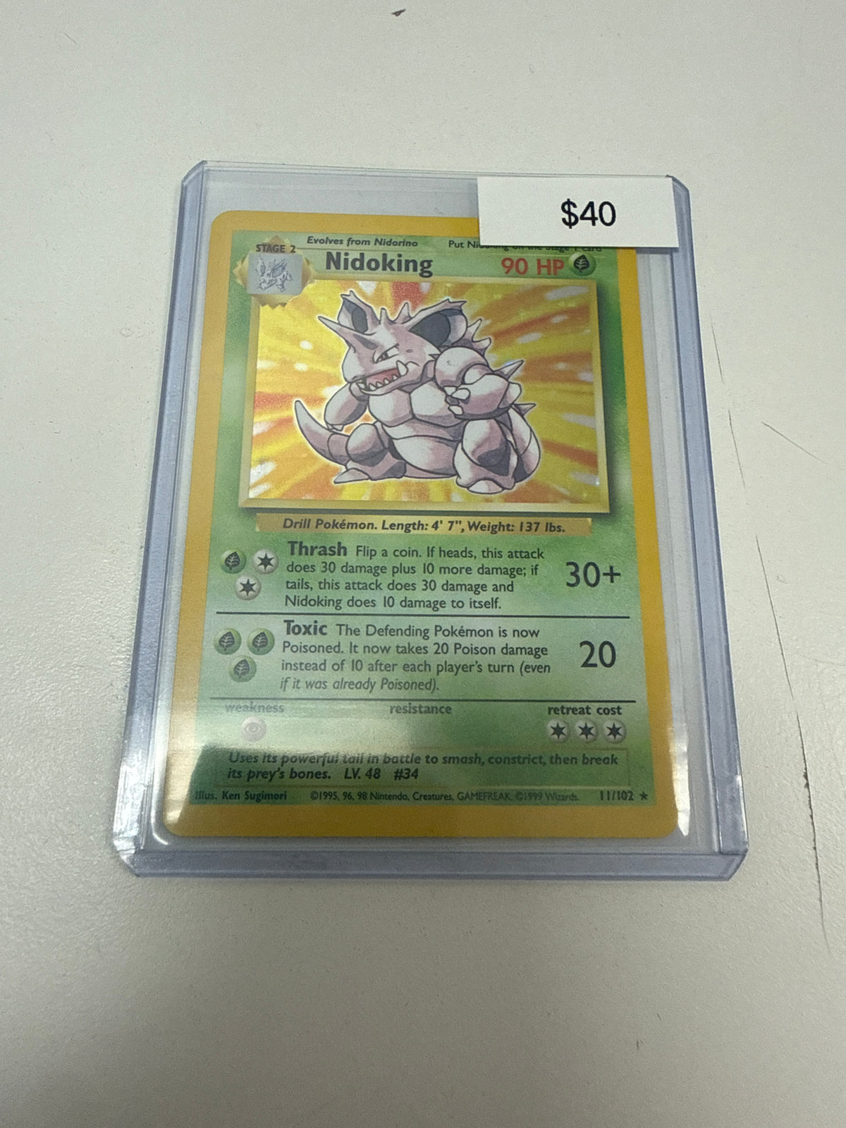 Pokemon Nidoking Holo #11/102