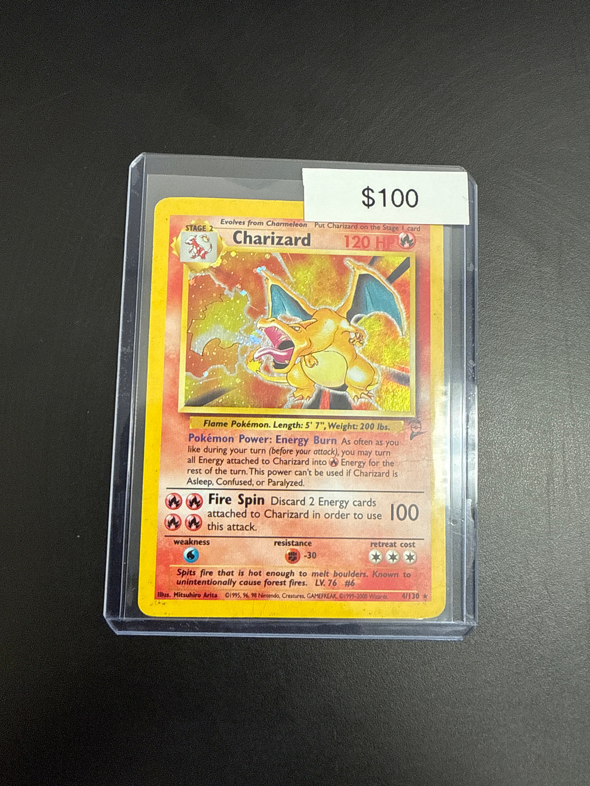 Pokémon Charizard Base Set 2 4/130