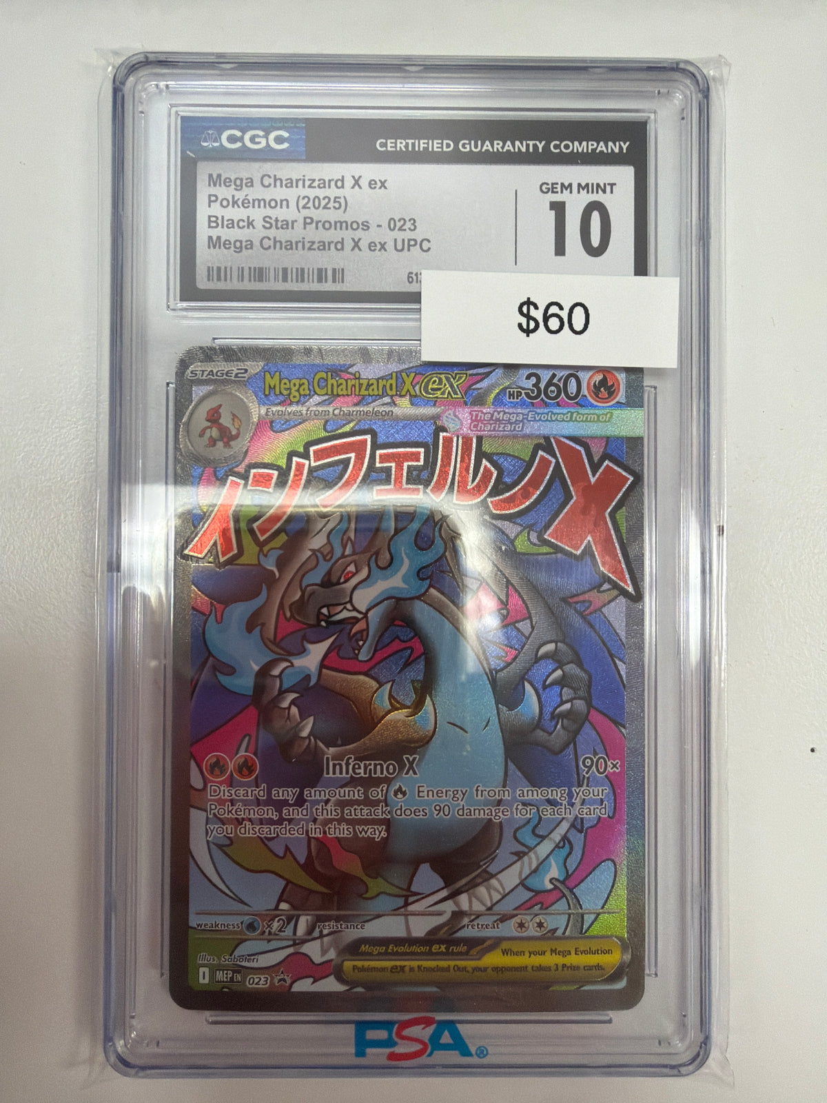 Pokemon Mega Charizard X ex 023 CGC 10