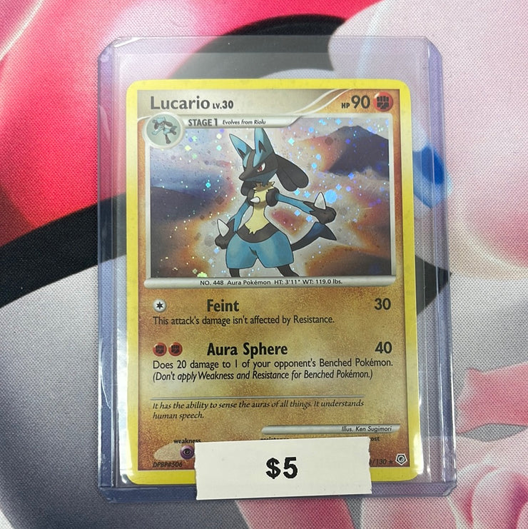 Pokémon Lucario Diamond and Pearl Holo 6/130