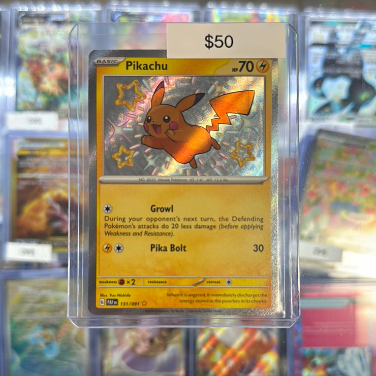 Pokémon Pikachu Paldean Fates Shiny 131/091