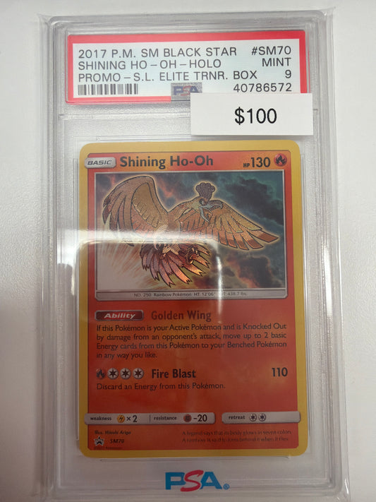 Pokemon Shining Ho-Oh SM70 PSA 9