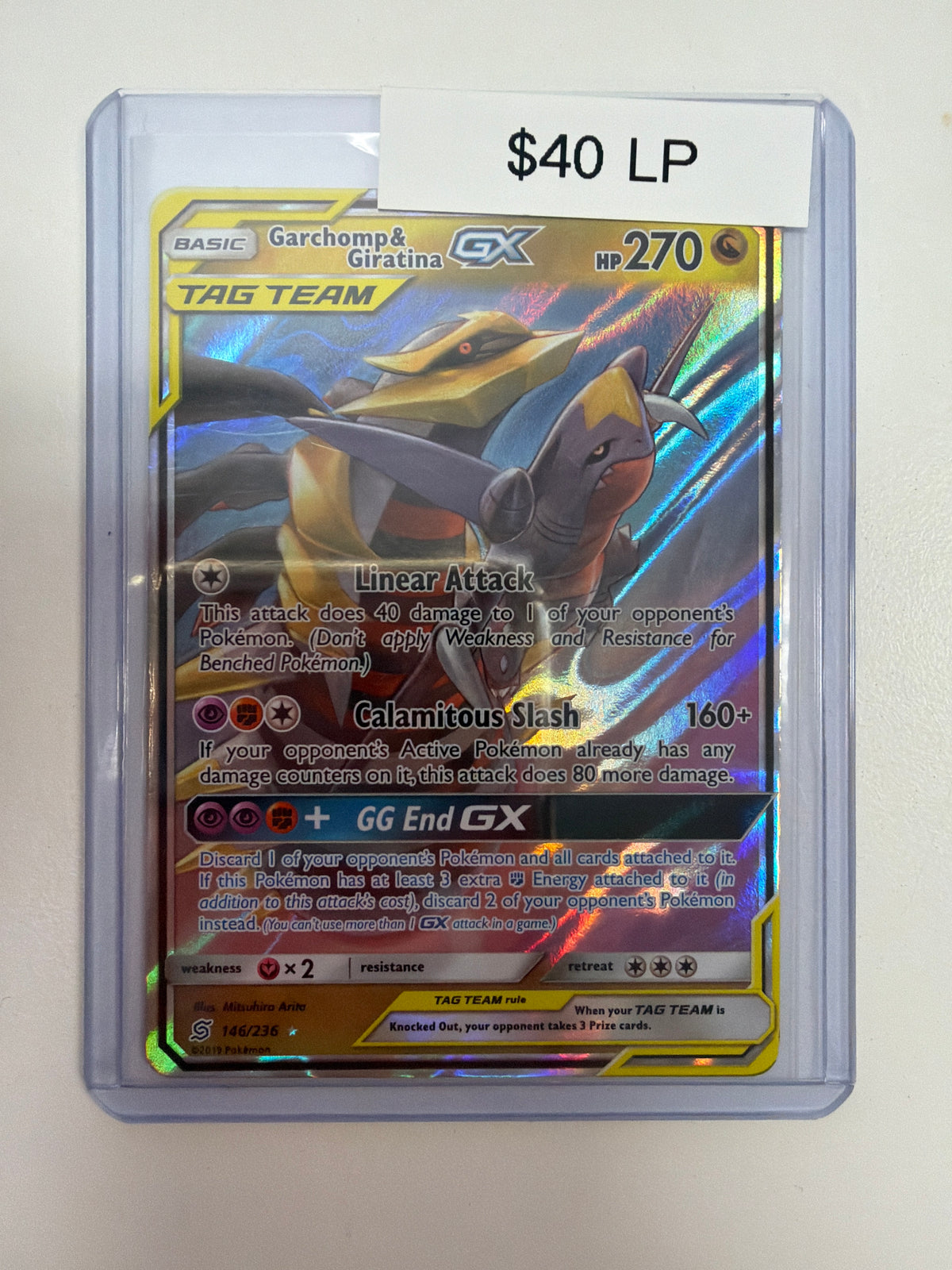 Pokemon Garchomp & Giratina GX 146/236 LP