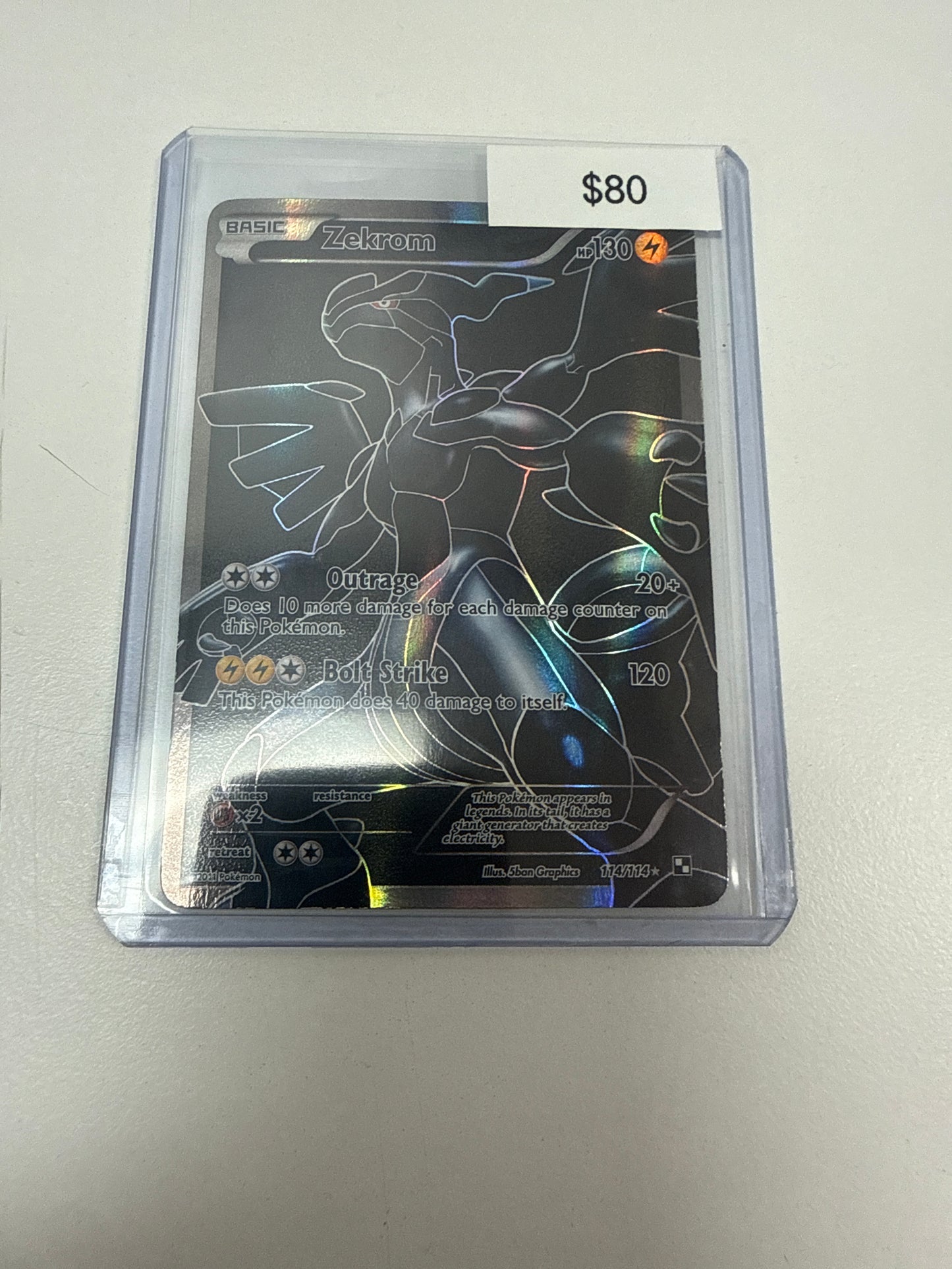 Pokemon Zekrom Full Art #114/114