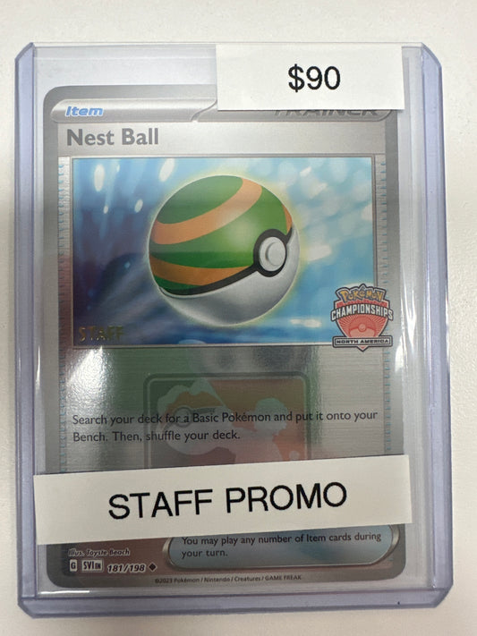 Pokemon Regional Promo Staff Nest Ball 181/198