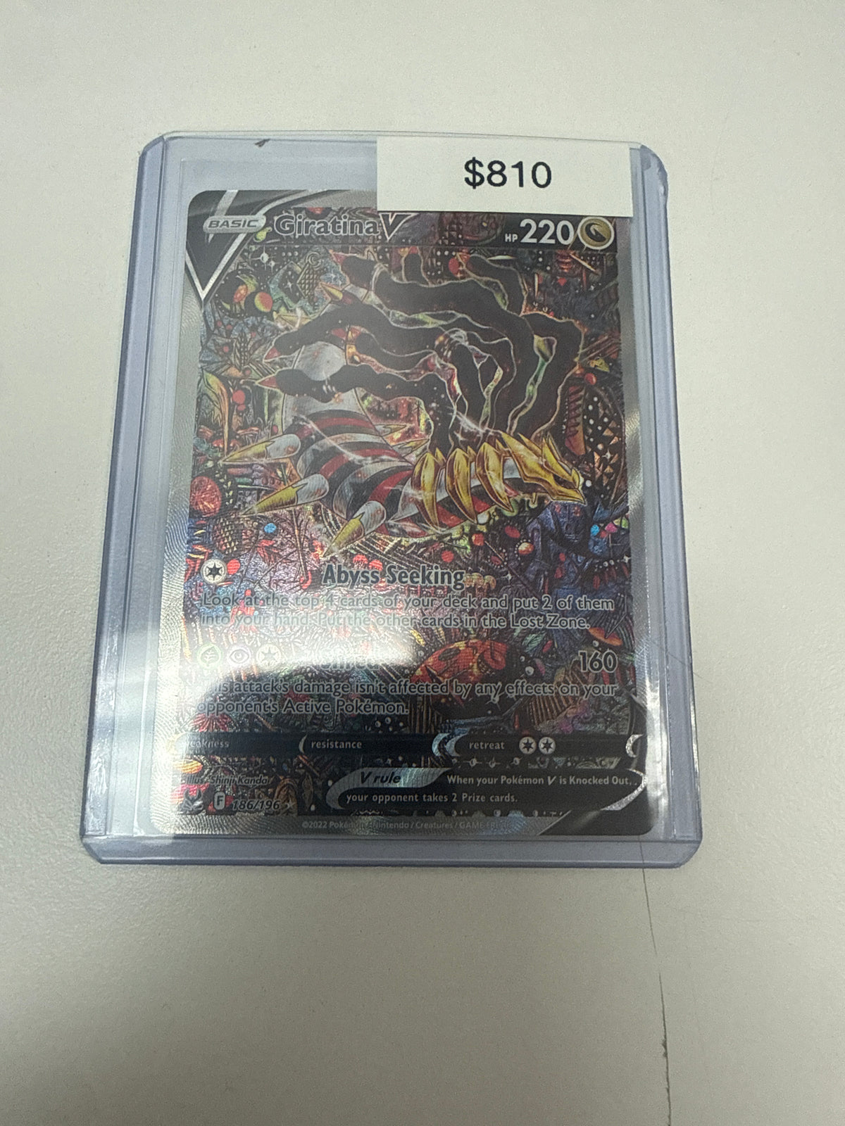 Pokémon Giratina V 186/196