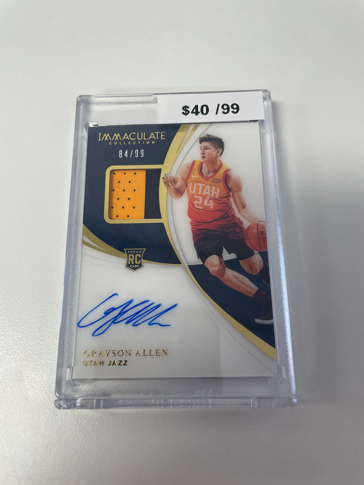 2018 Immaculate Grayson Allen RPA /99 