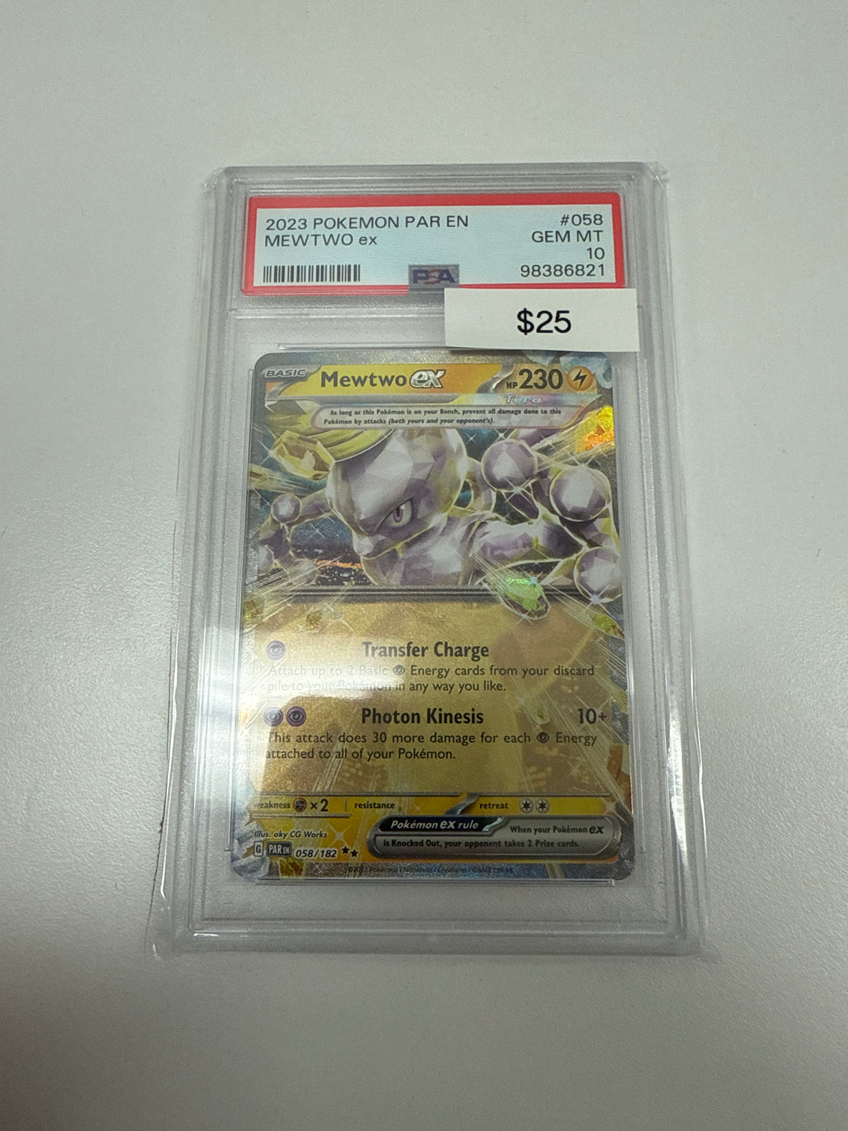 Pokemon Mewtwo Ex #058/192 PSA 10