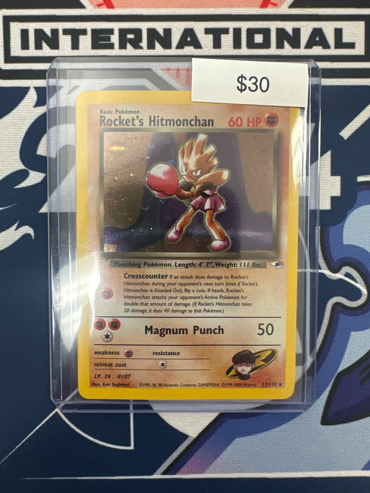 Pokemon Rocket’s Hitmonchan Holo 11/132