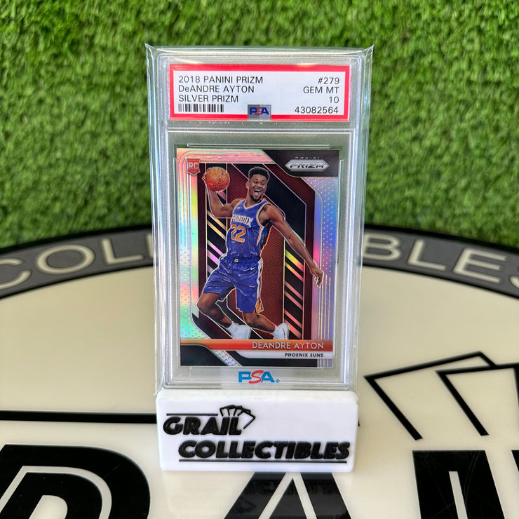 2018 Panini Prizm Deandre Ayton 279 Silver Prizm PSA GEM MT 10