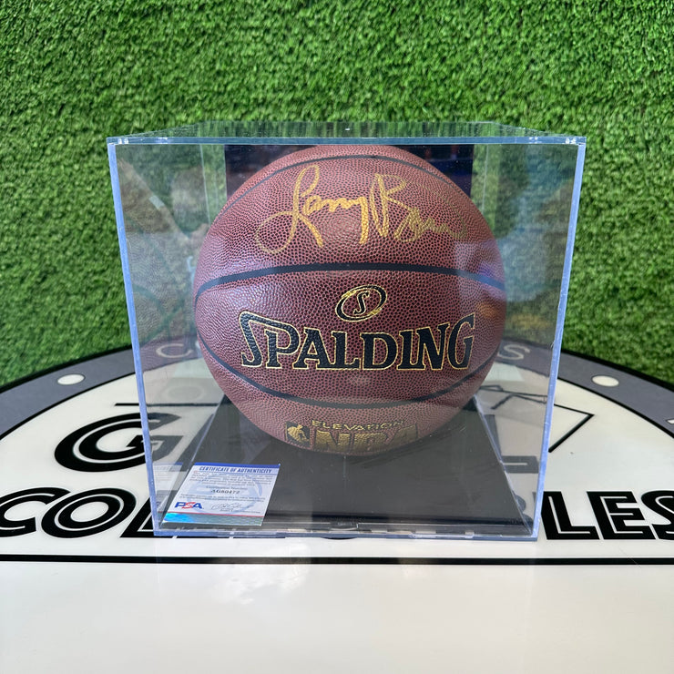 Larry Bird Signed Basketball Gold Ink SP PSA Authenticated