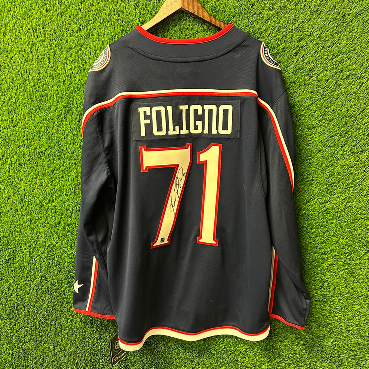 Nick Foligno Signed Hockey Jersey