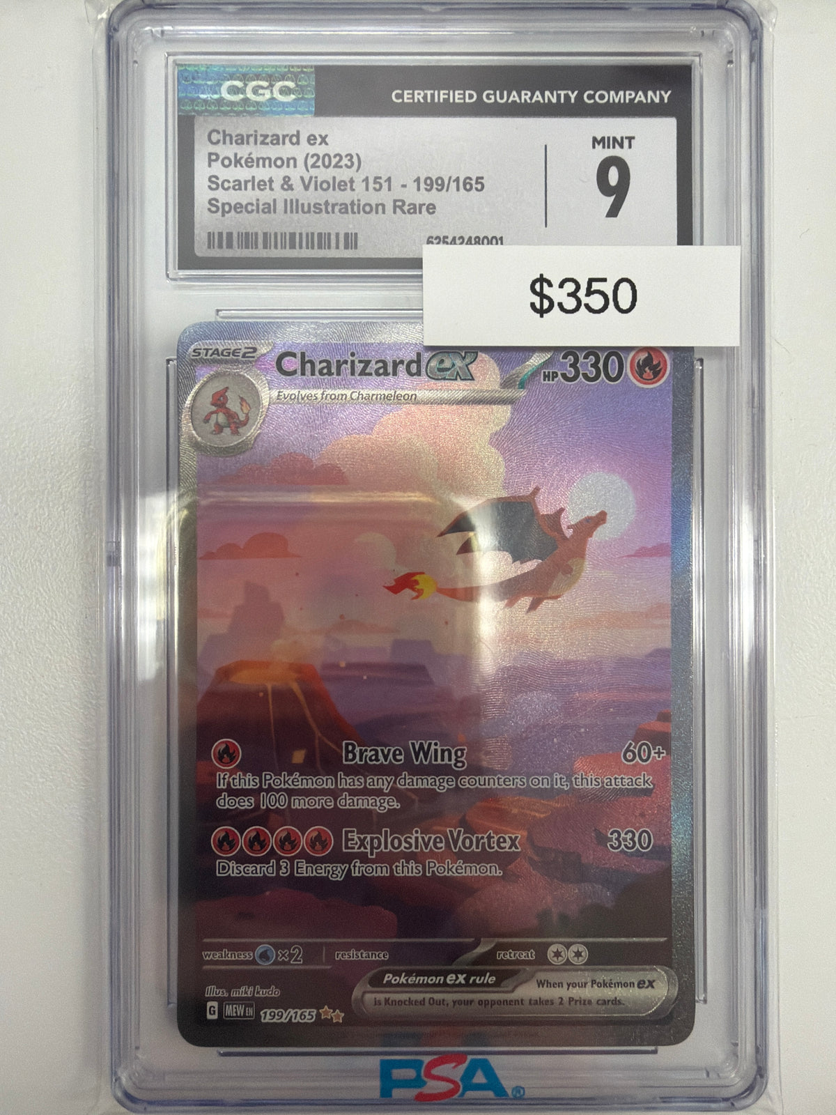 Pokemon Charizard ex 151 199/165 CGC 9