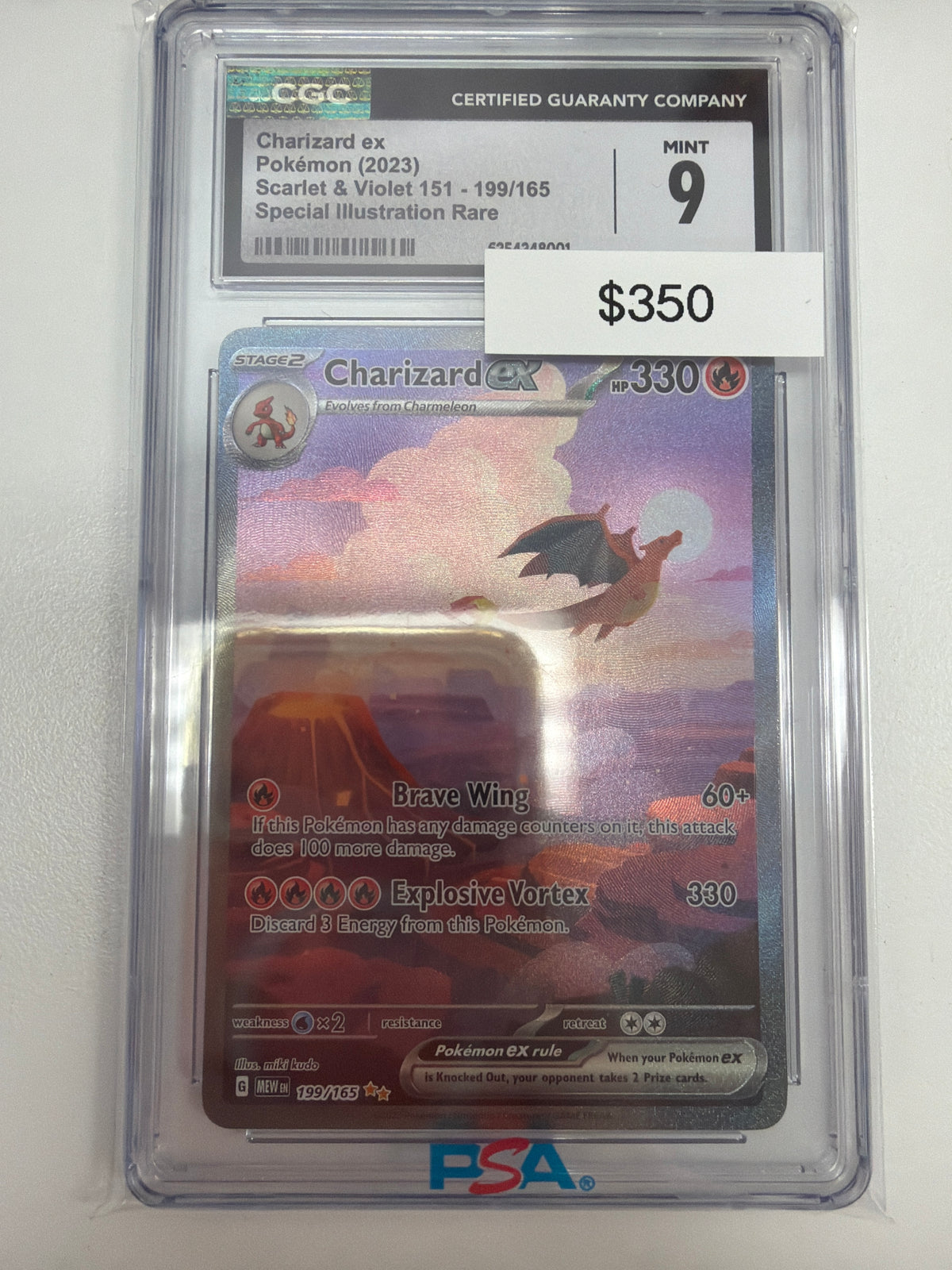 Pokemon Charizard ex 151 199/165 CGC 9