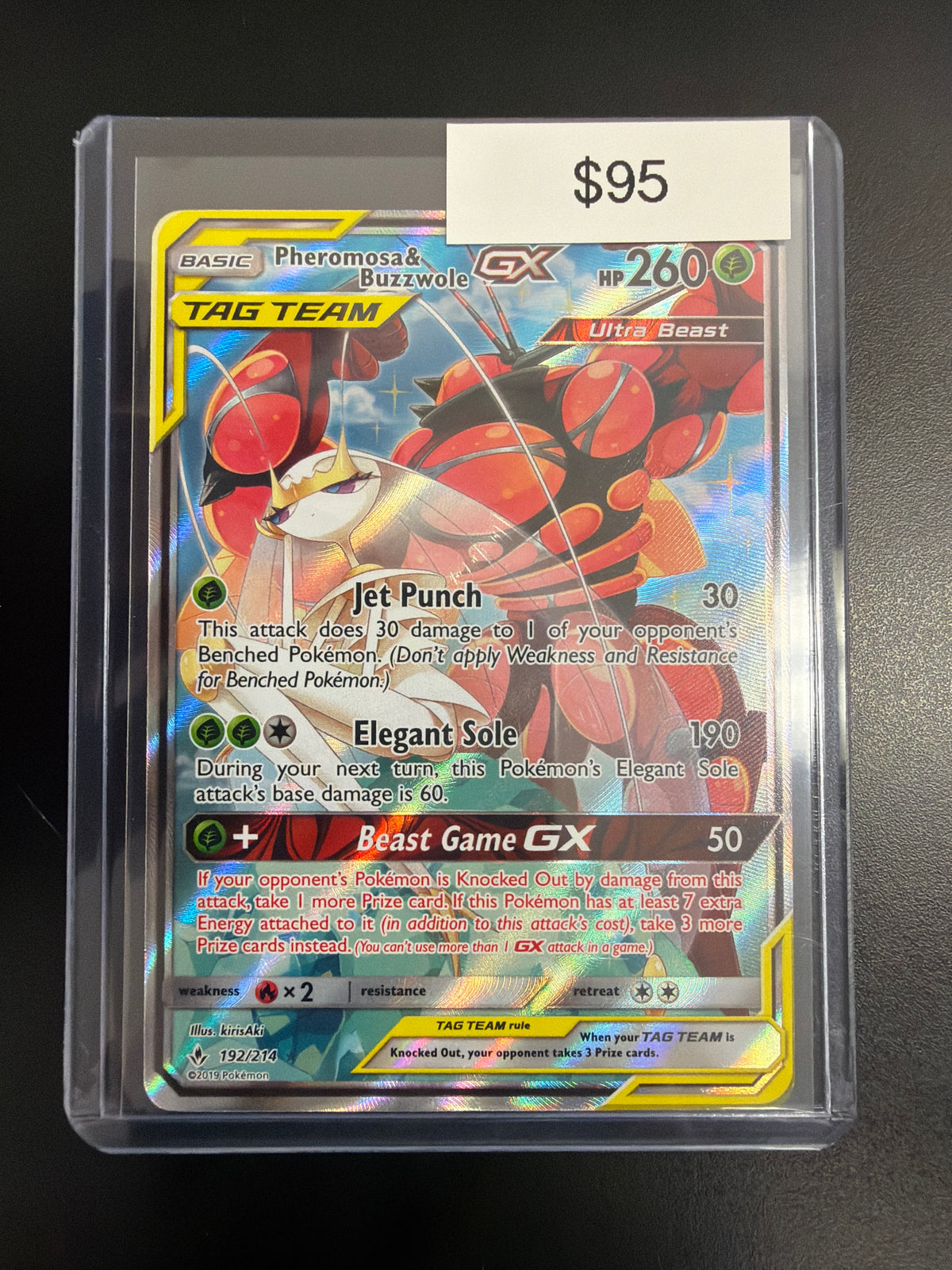 Pokemon Pheromosa & Buzzwole GX #192/214
